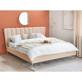 Beliani Miribel 180 x 200 cm Beige/Gold