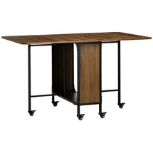 Homcom Klapptisch 130 x 74 x 80 cm braun