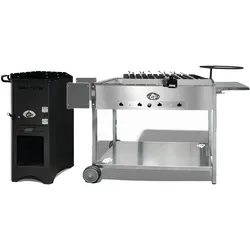 Grillpeter Grillstation Batyr mit Feuerofen Mangal und Spießdreher