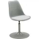 Mid.you Stuhl, Grau, Metall, Kunststoff, Textil, rund, 47.5x88x52 cm, Esszimmer, Stühle, Esszimmerstühle, Schalenstühle