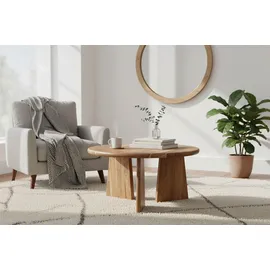 SIT Möbel Couchtisch Ø braun ¦ Maße (cm): H: 44 Ø: 90.0