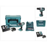 Makita DHP484RF1J inkl. 1 x 3,0 Ah + Ladegerät + Bit & Bohrer-Set