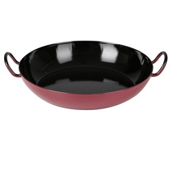 Riess Grillpfanne RIESS Schlemmerpfanne Ø26cm rot Emaille, Emaille (1-tlg) rot