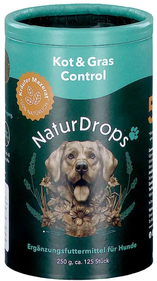 Naturdrops Kot & Gras Control Erg.futterm.f.hunde