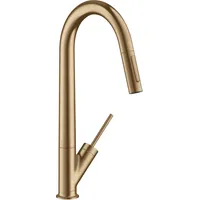 Hansgrohe Axor Starck Einhebel-Küchenmischer 270 mit Ausziehbrause brushed bronze