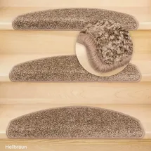 Kettelservice-Metzker Stufenmatten Marseille Halbrund Hellbraun 15 Stück