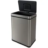well home mobiliario & decoración Abfalleimer 50 l Silber