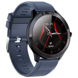 LEOTEC Wave BT 46,5 mm Kunststoffgehäuse Blau Sportarmband Blau M