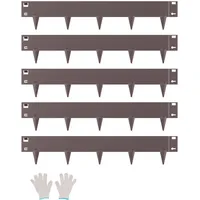 Vevor Rasenkante 990 x 181 x 1,5 mm 5 Stück Braun