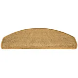 Kettelservice-Metzker Kettelservice-Metzker® Stufenmatten Sisal New Halbrund in versch. Farben und Set Varianten Cognac 18 Stück