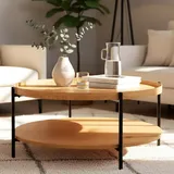 CLP Couchtisch Corbitan, natura/Ø 80 cm