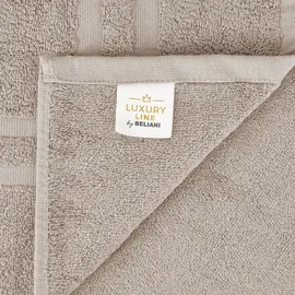 Beliani AREORA Handtuchset 9-tlg. beige