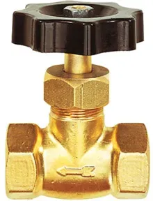 Riegler Nadelventil, Messing, mit Feinregulierung, G 1/4 IG, DN 4