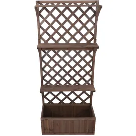Mendler Hochbeet HWC-P69 177 x 77 x 33 cm Braun