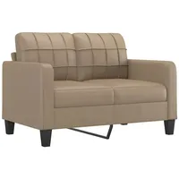 vidaXL 2-Sitzer-Sofa Cappuccino-Braun 120 cm Kunstleder