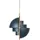 GUBI Multi-Lite Pendelleuchte messing/dunkelblau - ø22,5 cm