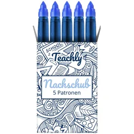 teachly Kugelschreiber Blau 0,6 mm 5 St.