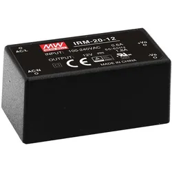 Meanwell MEAN WELL IRM-20-15, 20 W, 85 - 264 V, ITE EN/UL/IEC 60950, Schwarz, 27