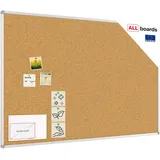ALLboards Pinnwand 150 x 100 cm Braun