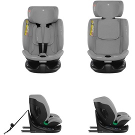 KIKKABOO Kindersitz i-Tour i-Size (40-150 cm) Gruppe 0+/1/2/3, Isofix, drehbar hellgrau