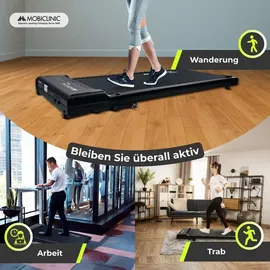 Mobiclinic Laufband Mobiclinic®, Einfach zu montieren Fernbedienung, Digitalanzeige, Ohne Armlehnen 8 km/h schwarz Andy