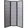 Homestyle4u Paravent Schwarz 132x175 cm