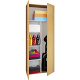 VCM Holz Besenschrank Staubsauger Putzschrank Vandol 70 x 40 x 0 cm Braun