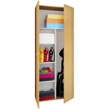VCM Holz Besenschrank Staubsauger Putzschrank Vandol 70 x 40 x 0 cm Braun