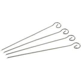 Fackelmann Grillspieß 4 Stück Edelstahl Silber