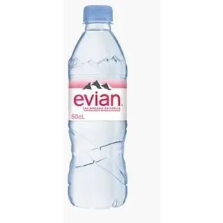 Evian Natuerliches Mineralwasser 0,5L - 6 x 0.5 L