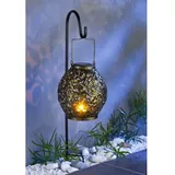 Led Solar Gartendeko Blumenkasten Laterne Solarleuchte Lichterkette Kunstpflanze - Laterne