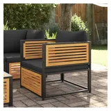 vidaXL Gartensessel mit Kissen Massivholz Akazie