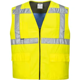 PORTWEST Warnschutz-Kühlweste, Größe: L/XL, Farbe: gelb