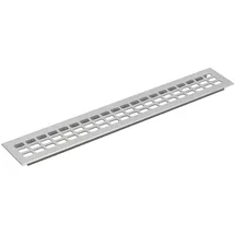 vasalat Lüftungsgitter zum Einstecken Aluminium Natur Eloxiert 400x80 mm