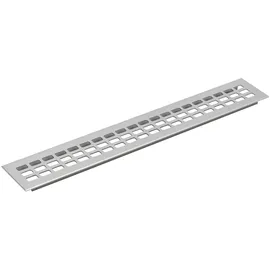 vasalat Lüftungsgitter zum Einstecken Aluminium Natur Eloxiert 400x80 mm