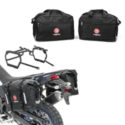 Set: Satteltaschen Set WP8 passend für BMW R 1200 GS 04-12 mit Kofferträger Bagtecs + Alukoffer Innentaschen passend für BMW R 1250 / 1200 GS / Adventure 04-21 Koffer Taschen Bagtecs MS1