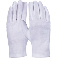 PRO FIT by Fitzner Fitzner Baumwoll-Trikot-Handschuh, reinweiß 64015-9 , 1 Packung = 12 Paar, Größe: 9