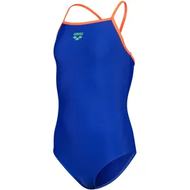 Arena Light Drop Badeanzug Neon Blue/Team Orange 128