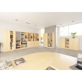 Hammerbacher OTTO Office Line I/II Aktenregal 40 x 127 x 40 cm braun