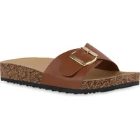 VAN HILL Damen Pantoletten Sandalen Bequeme Hausschuhe Profil-Sohle Schuhe