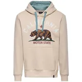King Kerosin California Motor State Hoodie beige S