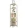 VCM Standvitrine Vinali M 40 x 30 x 165 cm Gold