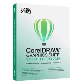 Corel Grafiksoftware DRAW Graphics Suite 2024, Special Edition, Windows, Box-Pack, Vollversion