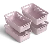 ProHome Aufbewahrungskorb Modularer Kunststoffkorb 25 x 16 x 8 cm rosa