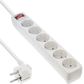 InLine Steckdosenleiste 6-fach 5 m Weiß 1 St.