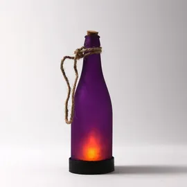 Haushalt Solarlampe Flasche Glas LED Licht
