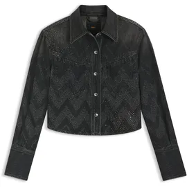 Boss regular fit Jeansbluse aus reiner Baumwolle, Modell 'SHIRT LS 1.0 Black, L