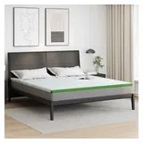 vidaXL Matratzenauflage atmungsaktiv 180 x 200 cm Weiß/Grün