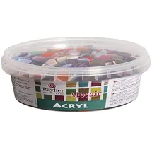 Rayher Acryl Mosaiksteine Mix 1 x 1 cm 300 g