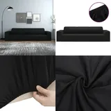 Vidaxl - Stretch Sofahusse 4-Sitzer Schwarz Polyester-Jersey - Sofahusse - Sofahussen - Home & Living - Schwarz